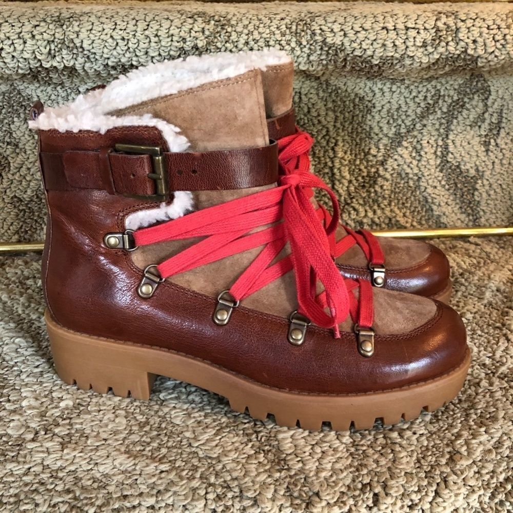Nine West Hiking Boots Size 6.5 Brown Orynne - Picture 5 of 6